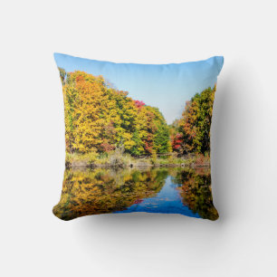 Vassar Farms Pond Throw Pillow