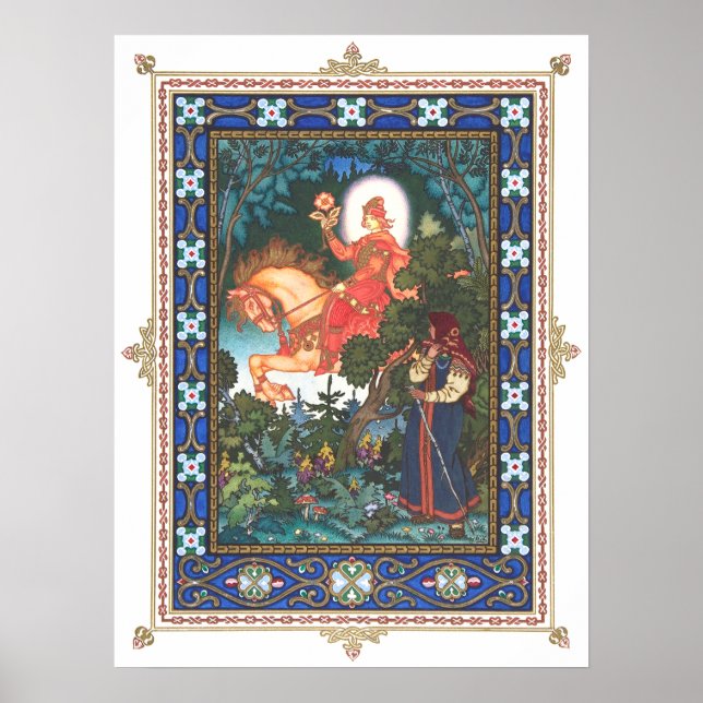 Vassilissa the Fair by Boris Zvorykin Poster (Front)