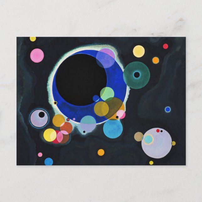 Vassily Kandinsky Several Circles Postcard (Front)
