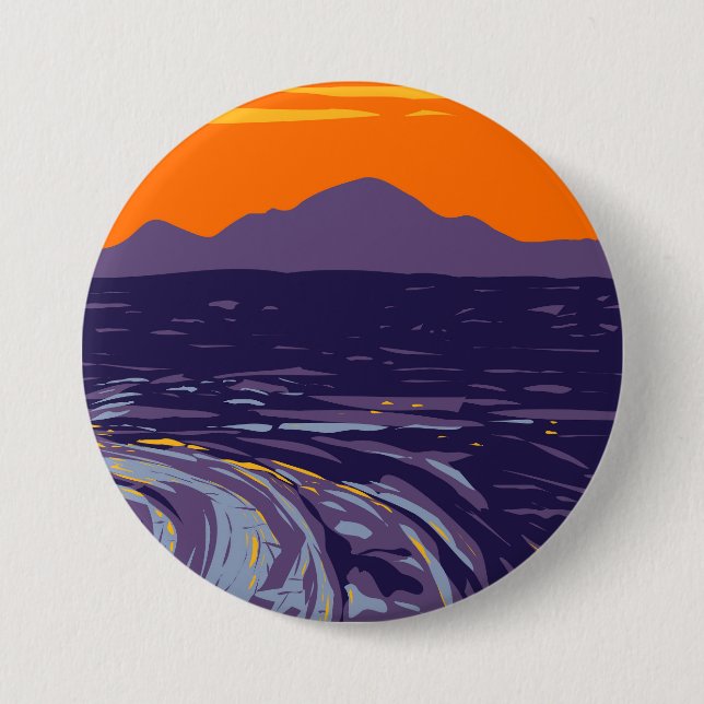 Vast Ocean of Lava Flows 3 Inch Round Button (Front)