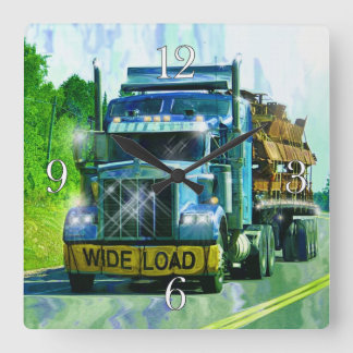 VASTE CHARGE Fret Camion Haulker Horloge murale