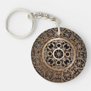 Vatican ancient metal bronze steampunk mysterious keychain