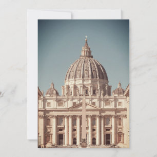 Vatican basilica destination wedding Rome Italy Invitation