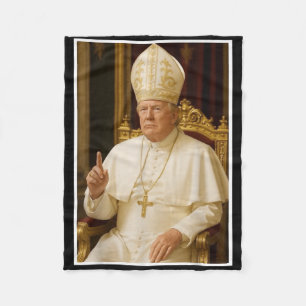 Vatican Christian, Da Pope Fleece Blanket