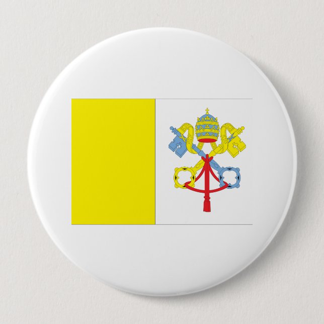 Vatican City 4 Inch Round Button (Front)