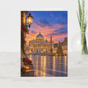 Vatican City Blank Christmas Holiday Card