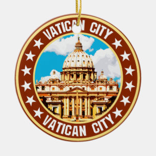 Vatican City Ceramic Ornament