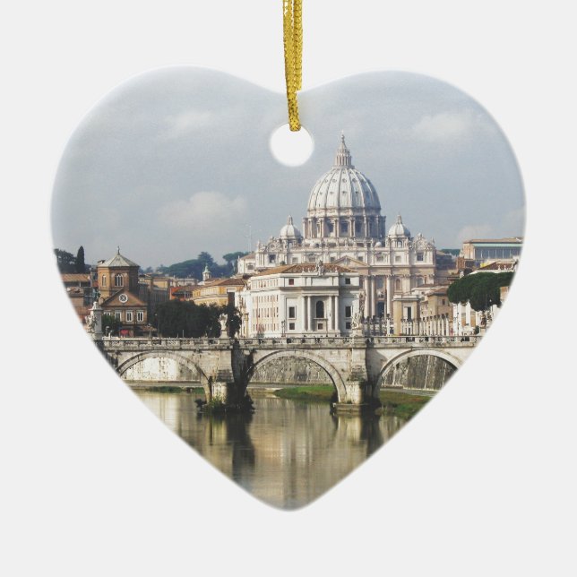 Vatican City Ceramic Ornament (Front)