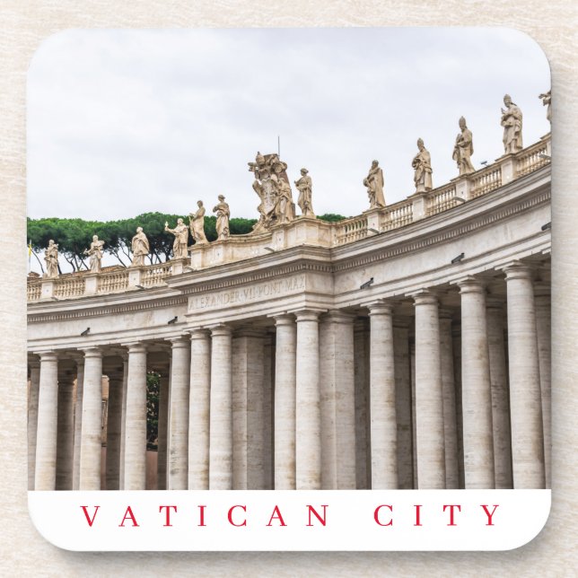 Vatican City Colonnade view coasters (Front)