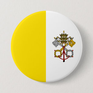 Vatican City Flag 3 Inch Round Button