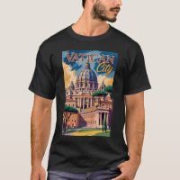 Vatican City Painterly Illustration Travel Art
