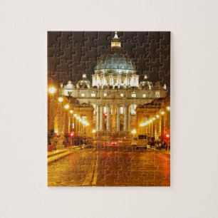 Vatican city, Rome, Italy at night Jigsaw Puzzle