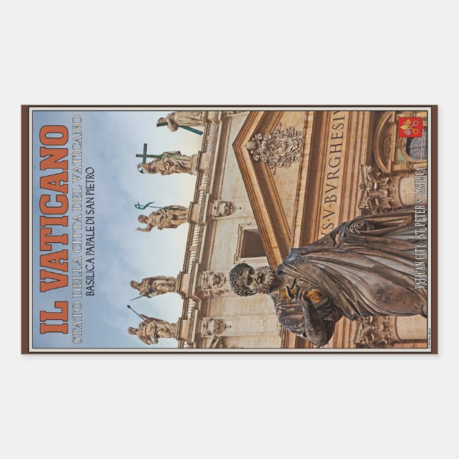 Vatican City Statues Sticker (Front)