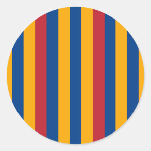 vatican guard pattern classic round sticker