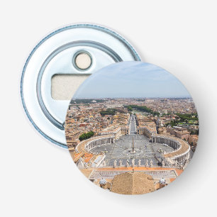 Vatican, Italy: St. Peter's Square aerial view Bottle Opener
