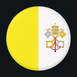 Vatican Magnet<br><div class="desc">Vatican city flag</div>