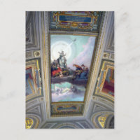 Vatican Museum Ceiling in Rome, Italy Postcard