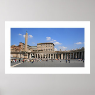 Vatican Plaza Landscape Poster