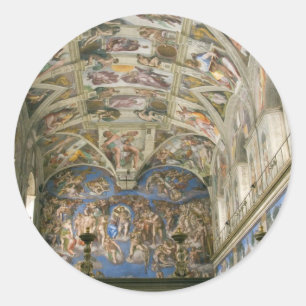 Vatican Sistine Chapel Classic Round Sticker