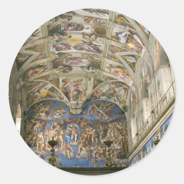 Vatican Sistine Chapel Classic Round Sticker (Front)