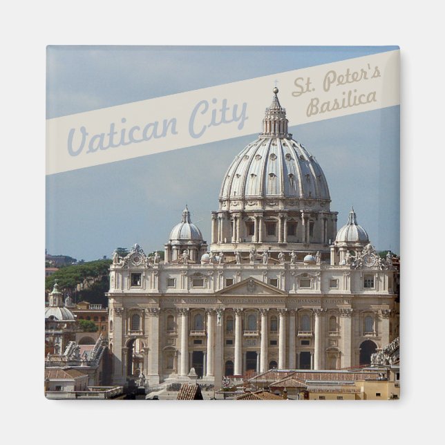 Vatican St Peters Basilica Photo Fridge Magnet (Front)