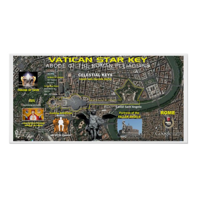 Vatican Star Map Poster (Front)