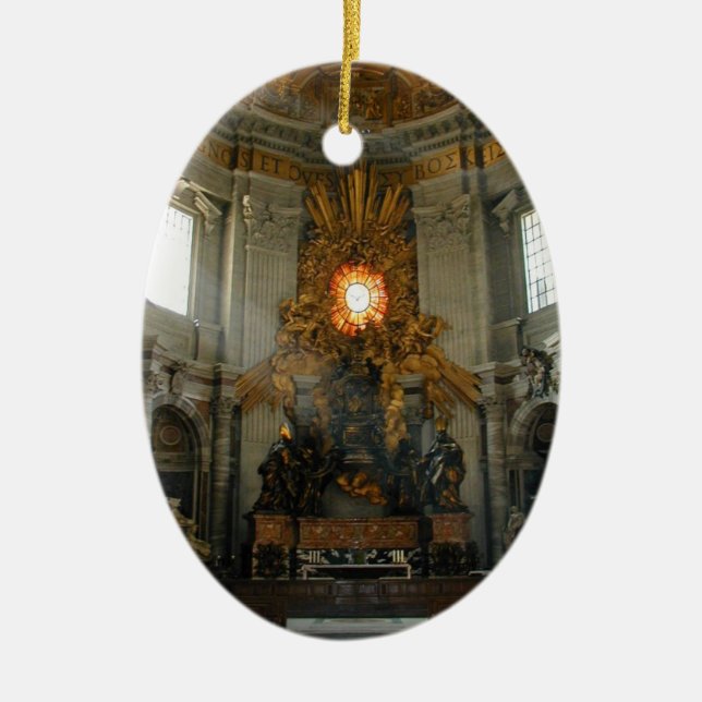 Vatican views ceramic ornament (Front)