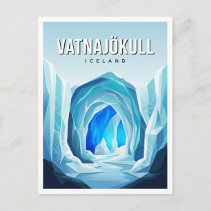 Vatnajökull National Park Ice Caves Höfn Iceland Postcard