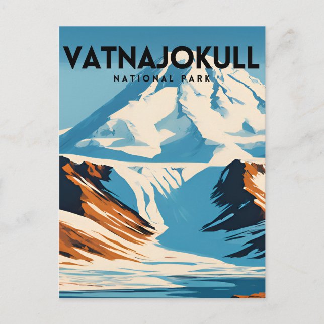 Vatnajokull National Park Postcard (Front)