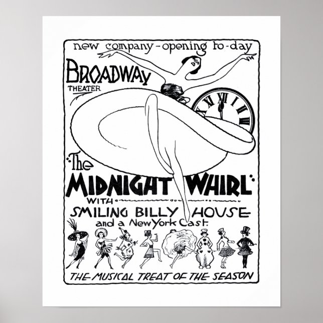 Vaudeville 1922 poster de l'affiche du journal vin (Devant)