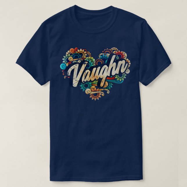 Vaughn name T-Shirt (Design Front)