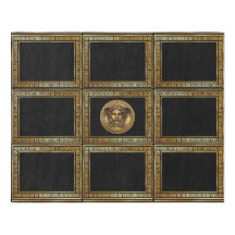 Vaulted Greek Key Panel with Medusa Designer