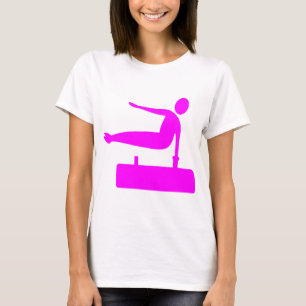 Vaulting Figure - Magenta T-Shirt