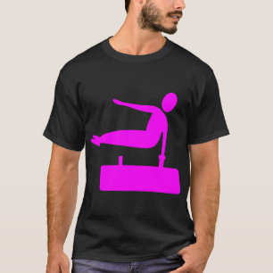 Vaulting Figure - Magenta T-Shirt