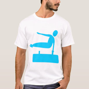 Vaulting Figure - Sky Blue T-Shirt