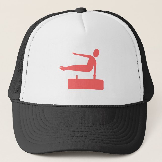 Vaulting Figure - Tropical Pink Trucker Hat (Front)