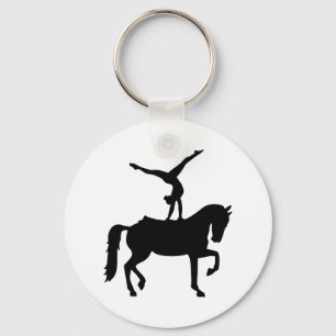 Vaulting horse keychain