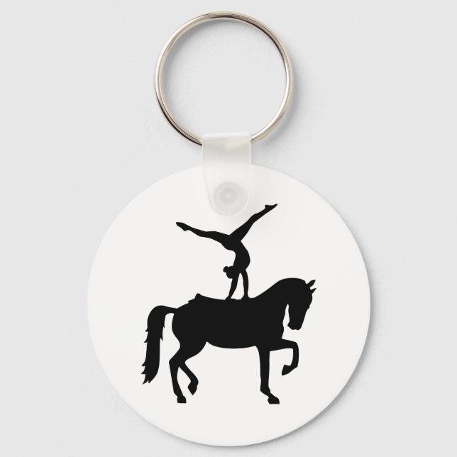 Vaulting horse keychain (Front)