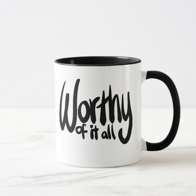 Vaut la peine de tout Chant Culte Chant Mug (Droite)