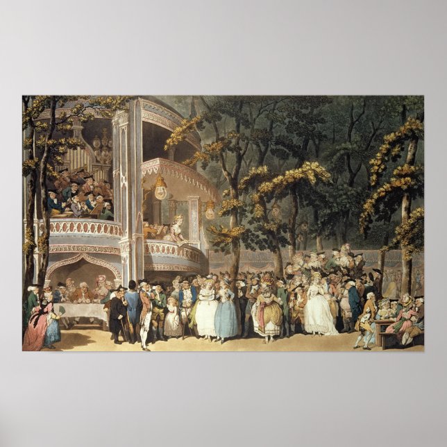 Vauxhall Gardens from Ackermann's Poster (Front)