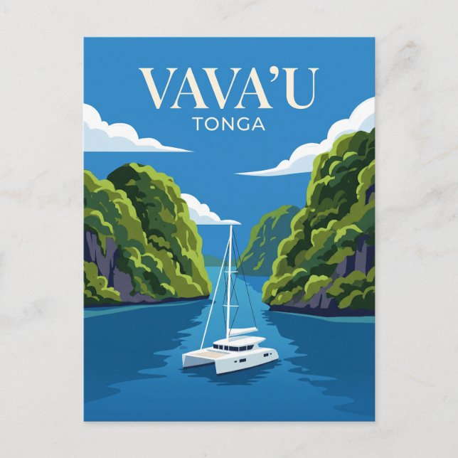Vava'u Islands Tonga Postcard (Front)