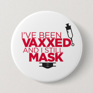 VAX & MASK ME! 3 INCH ROUND BUTTON