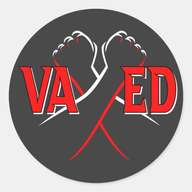 VAXED - I've Been Vaccinated Against COVID-19 Classic Round Sticker (Front)