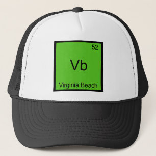 Vb - Virginia Beach City Chemistry Element Symbol Trucker Hat
