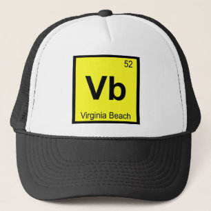 Vb - Virginia Beach City Chemistry Periodic Table Trucker Hat