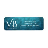 VB Virginia Beach on Blue Water Background Address