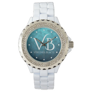 VB Virginia Beach on Blue Water Background Watch