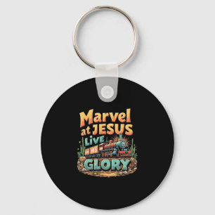 Vbs 2025 His Glory Junction Train True North Chris Keychain