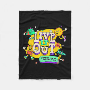 Vbs 2025 Live It Out Love Like Jesus Vacation Bibl Fleece Blanket