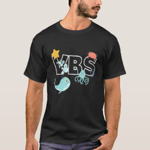 Vbs Crew Summer Vacation Bible School Ocean Anima T-Shirt